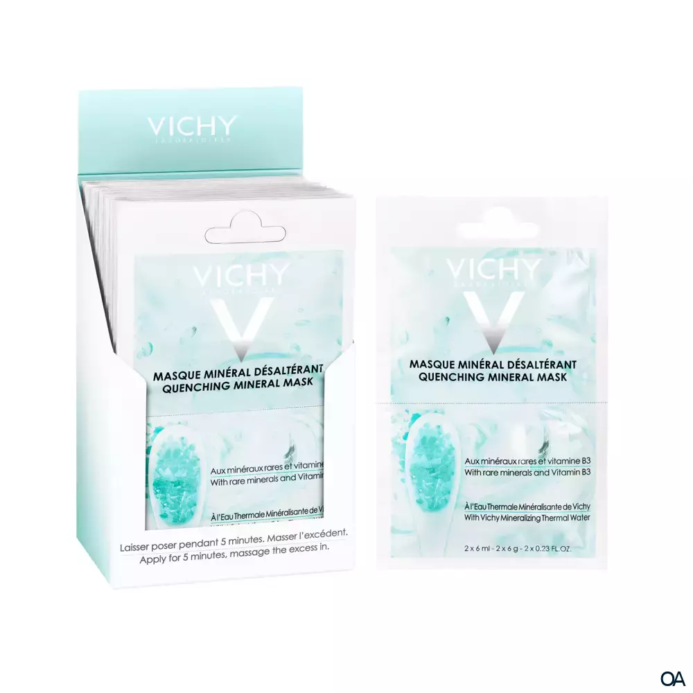 VICHY Pureté Thermale Feuchtigkeitspendende Maske Duo-Sachet 2x6ml