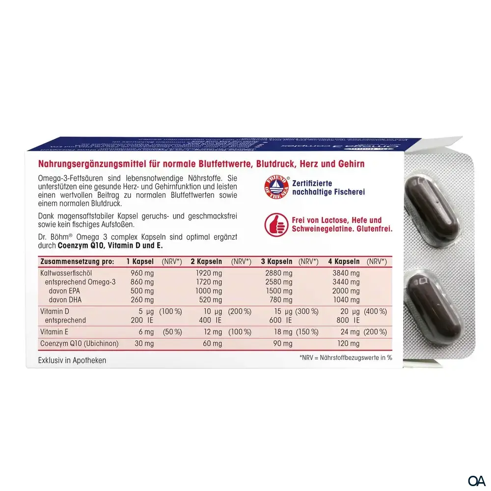 Dr. Böhm® Omega 3 complex 860 mg Kapseln