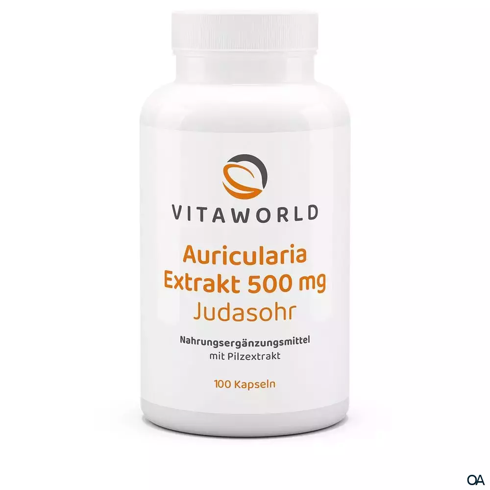 Vitaworld Auricularia Extrakt 500 mg Kapseln
