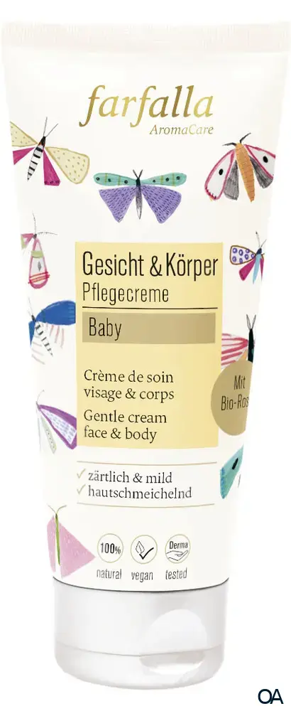Farfalla Baby, Rose, Zärtliche Pflegecreme Gesicht & Körper