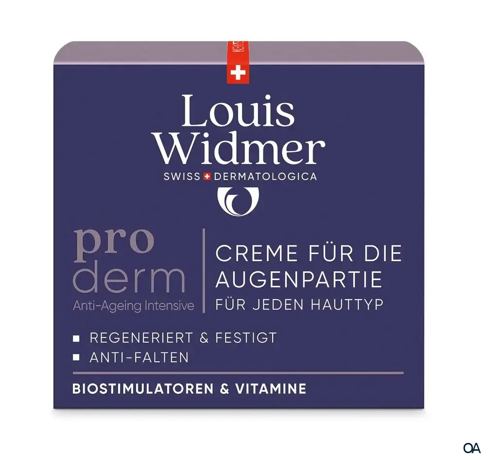 Louis Widmer proderm Creme für die Augenpartie - leicht parfümiert