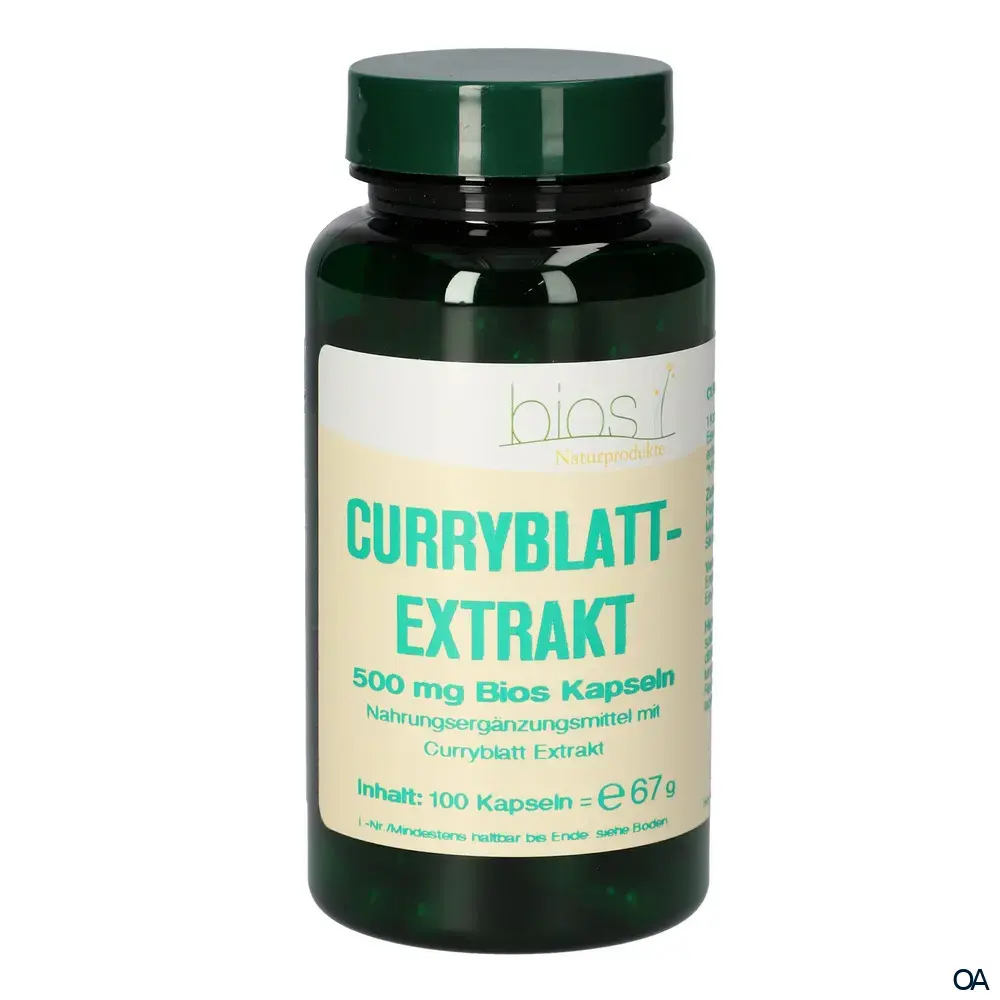 Bios Curryblattextrakt 500 mg Kapseln
