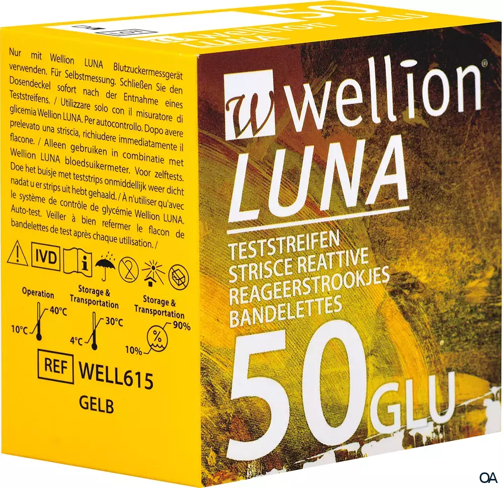 Wellion® LUNA Blutzuckerteststreifen GLU