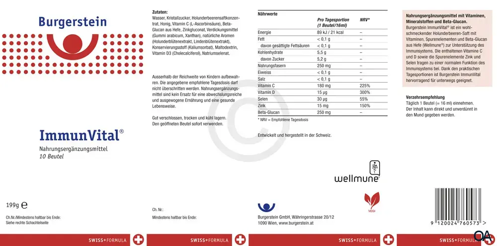 Burgerstein ImmunVital Sachets