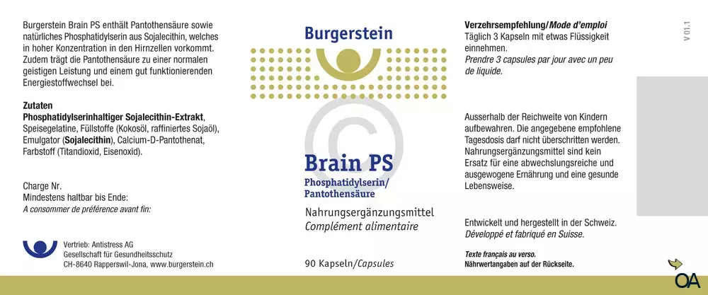 Burgerstein Brain PS Kapseln