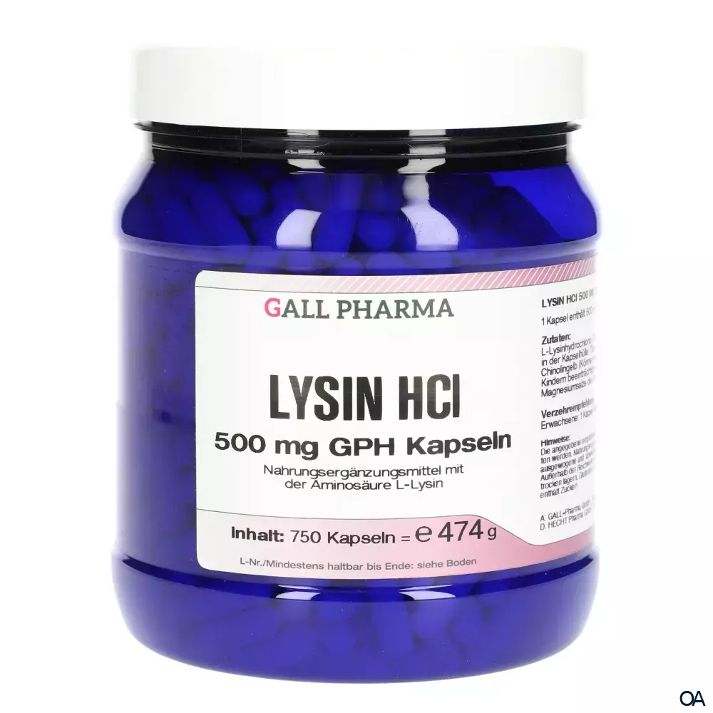 Gall Pharma Lysin HCL 500 mg Kapseln