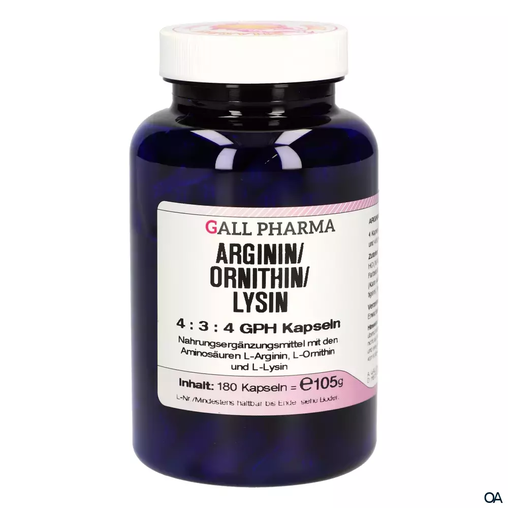 Gall Pharma Arginin / Ornithin / Lysin Kapseln