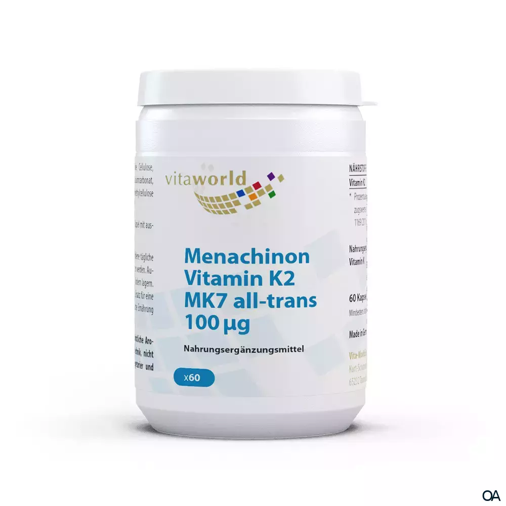 Vitaworld Menachinon Vitamin K2 MK7 all-trans 100 mcg Kapseln