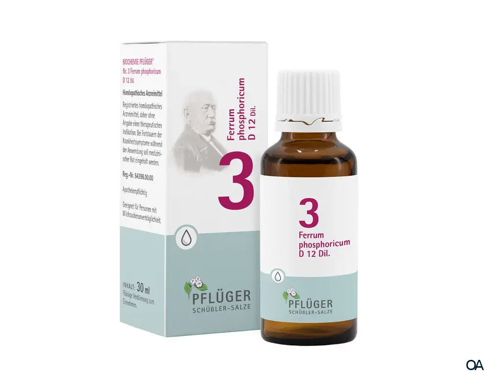 BIOCHEMIE PFLÜGER® Nr. 3 Ferrum phosphoricum D 12 Dil. Tropfen
