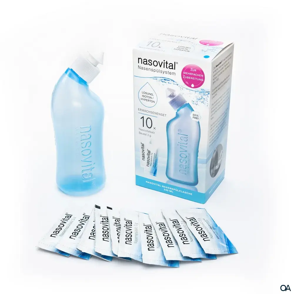 nasovital® Nasenspülsystem für Erwachsene - Blau