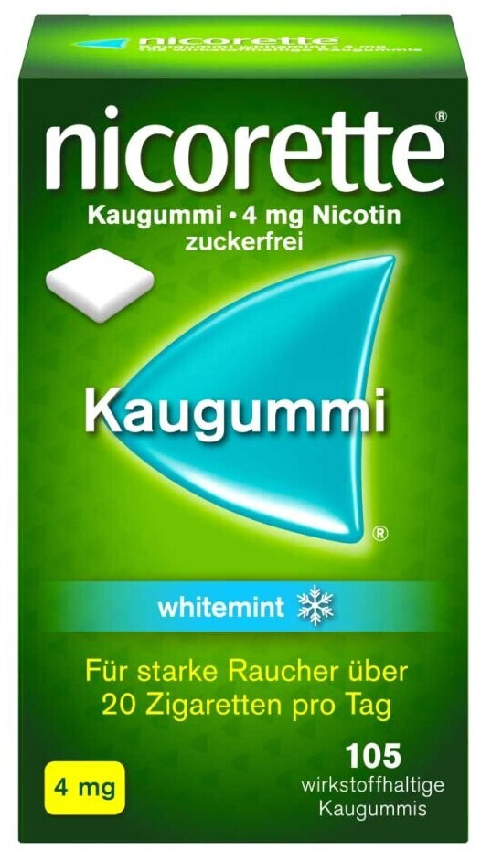 Nicorette® Whitemint 4 mg - Kaugummi zur Raucherentwöhnung