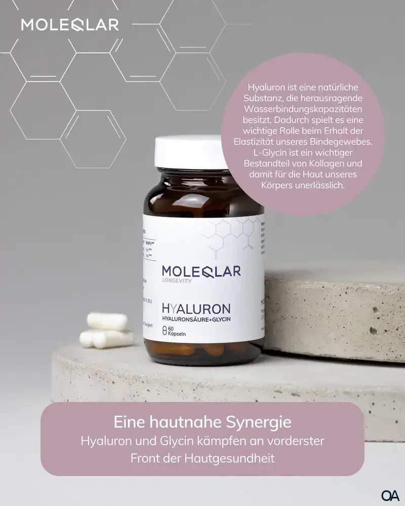 MoleQlar Longevity Hyaluron + Glycin Kapseln