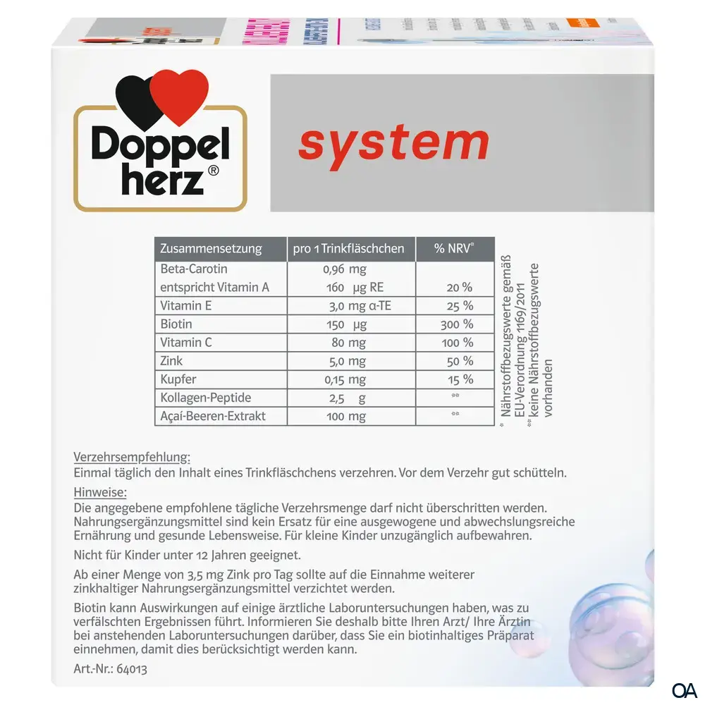 Doppelherz system KOLLAGEN BEAUTY Trinkfläschchen - Orange-Maracuja
