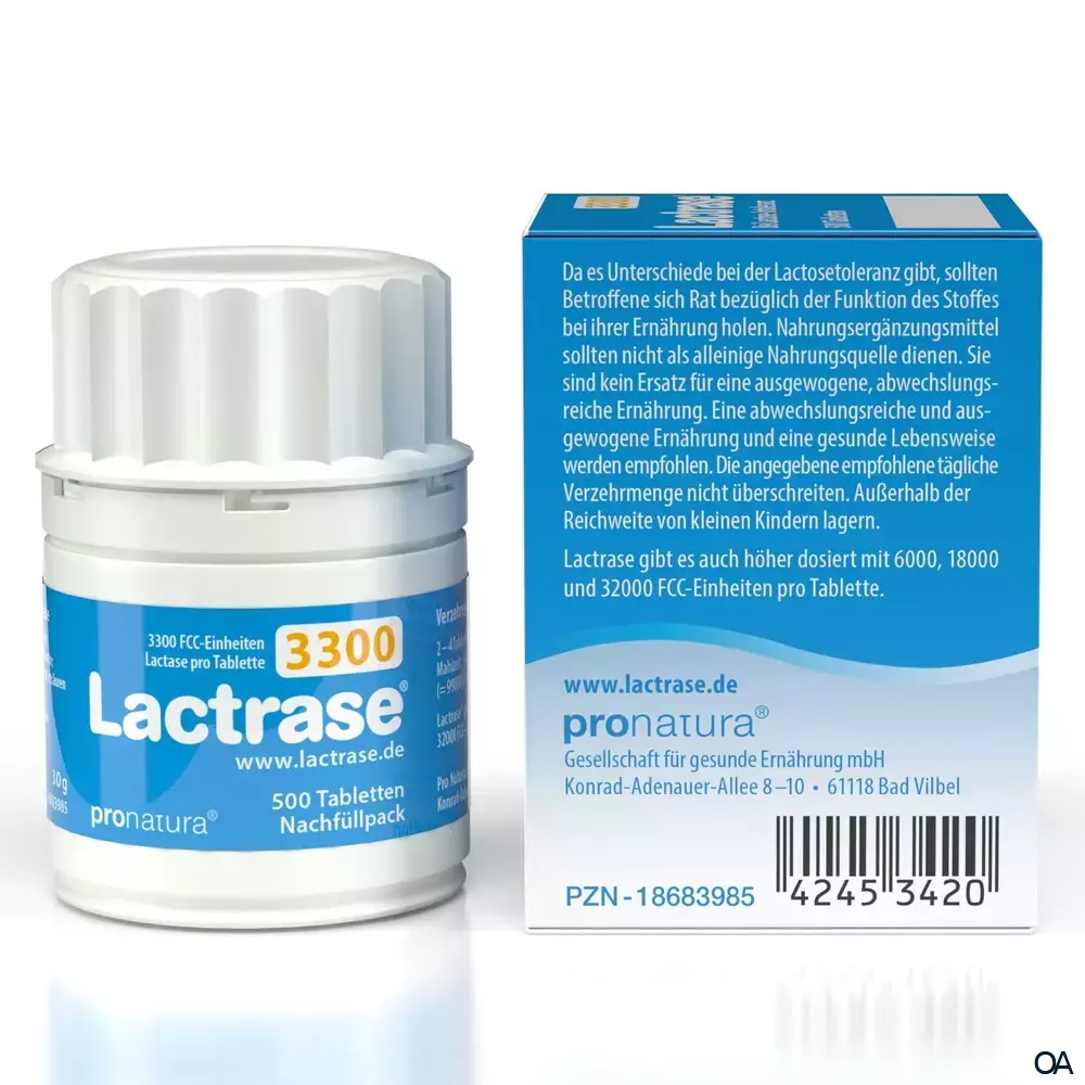 Lactrase® 3300 FCC Tabletten Nachfüllpack