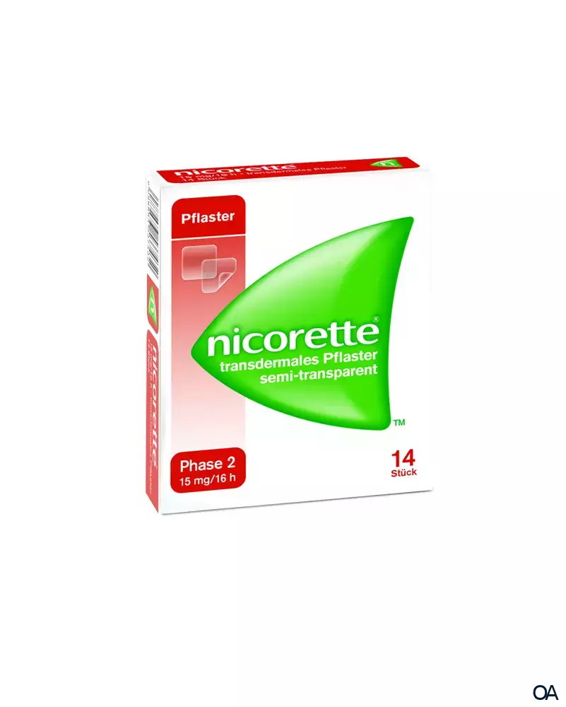 Nicorette 15 mg/16 h – transdermales Pflaster Nicorette 15 mg/16 h – transdermales Pflaster