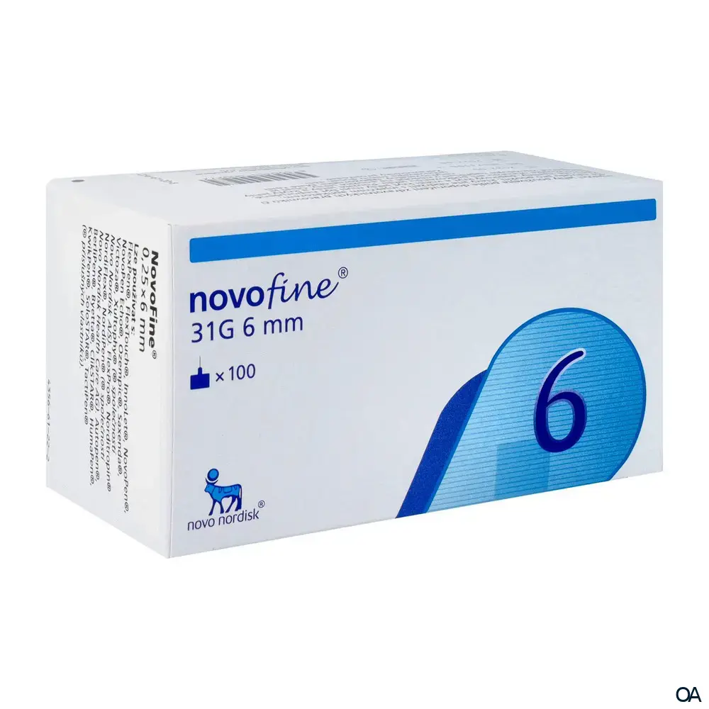 NovoFine® 8 mm Kanülen 31 G (0,25 x 6 mm) Insulin-Pennadeln NovoFine® 8 mm Kanülen 31 G (0,25 x 6 mm) Insulin-Pennadeln