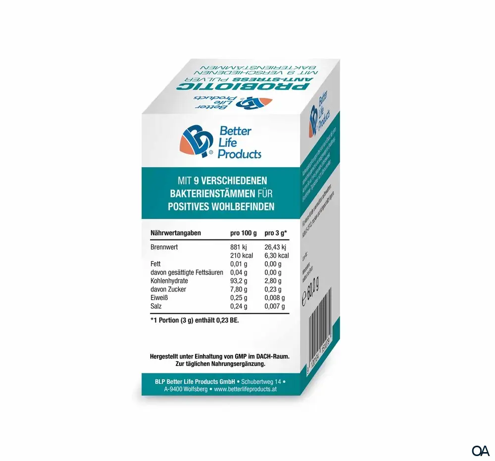 Better Life Products® Probiotic Anti-Stress Pulver