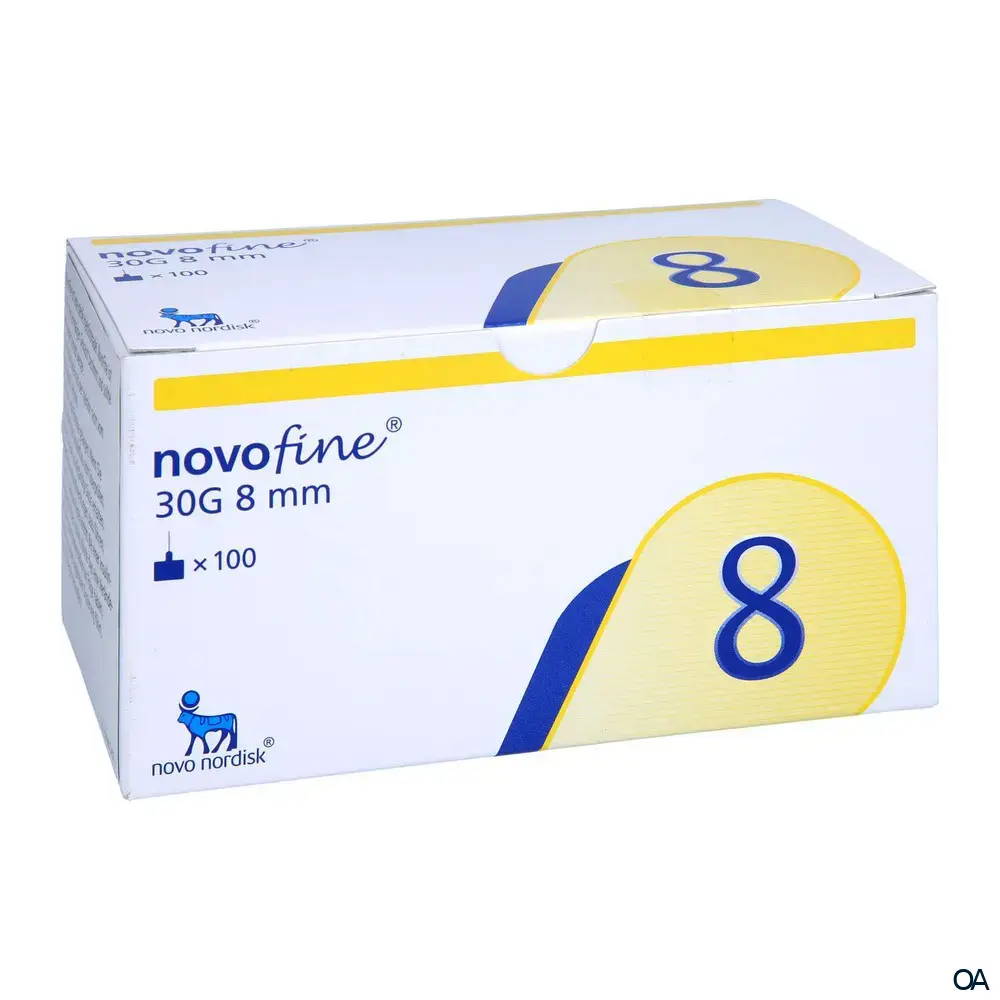 NovoFine® 8 mm Kanülen 30 G (0,3 x 8 mm) Insulin-Pennadeln NovoFine® 8 mm Kanülen 30 G (0,3 x 8 mm) Insulin-Pennadeln