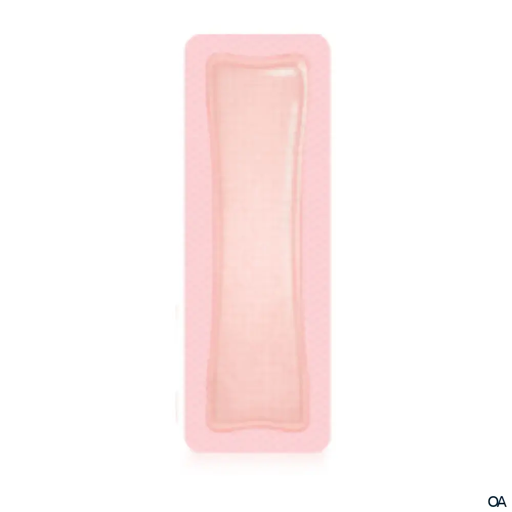 ALLEVYN GENTLE BORDER haftender Wundverband steril, 10 x 20 cm