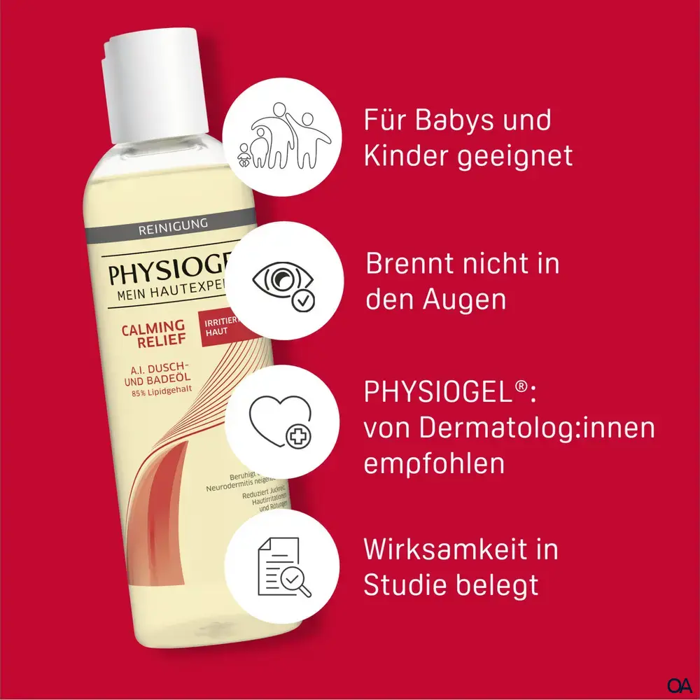 Physiogel® Calming Relief A.I. Dusch- und Badeöl - Irritierte Haut