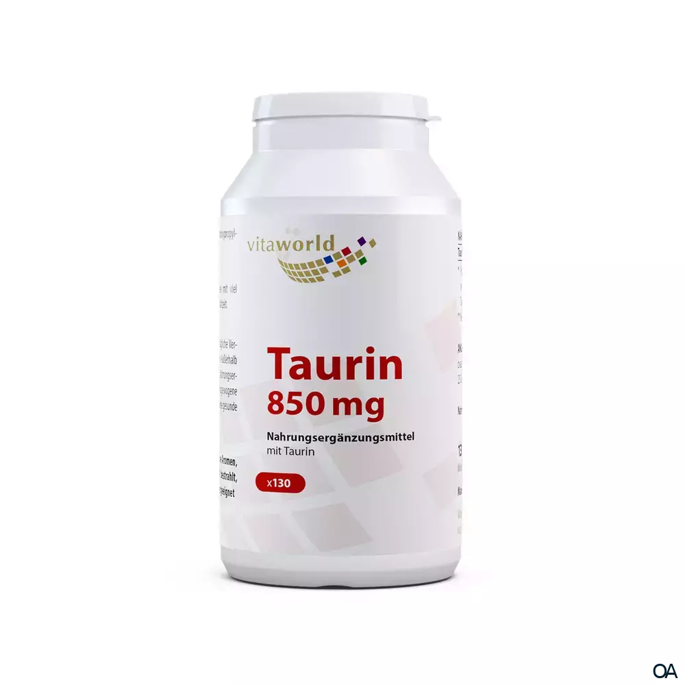 Vitaworld Taurin 850 mg Kapseln Vitaworld Taurin 850 mg Kapseln