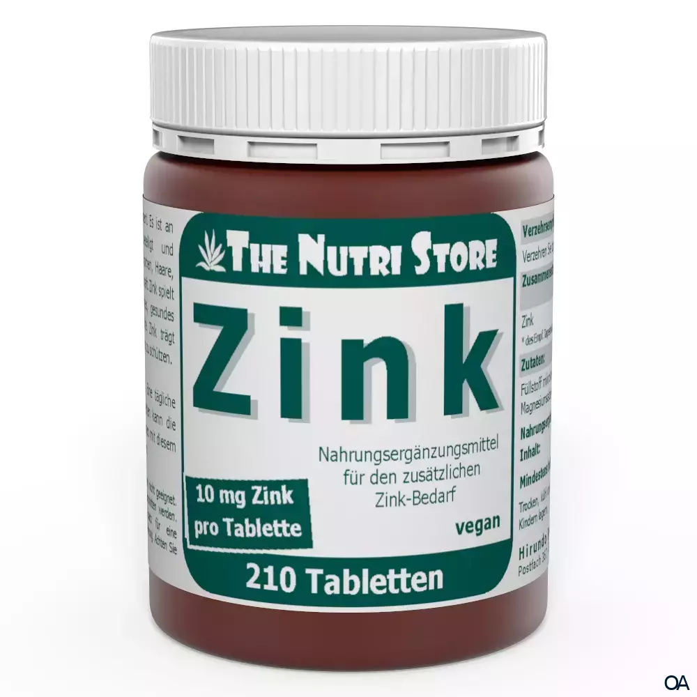 The Nutri Store Zink 10 mg vegane Tabletten