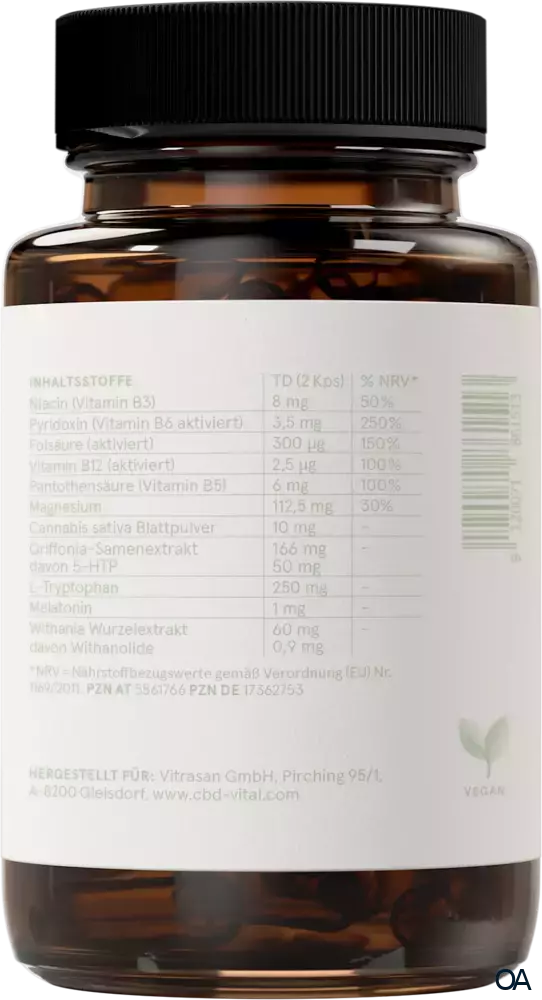 CBD VITAL Hanf Einschlaf-Formel Kapseln CBD VITAL Hanf Einschlaf-Formel Kapseln