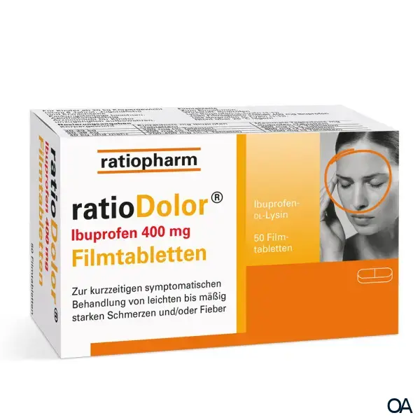 ratioDolor® Ibuprofen 400 mg Filmtabletten