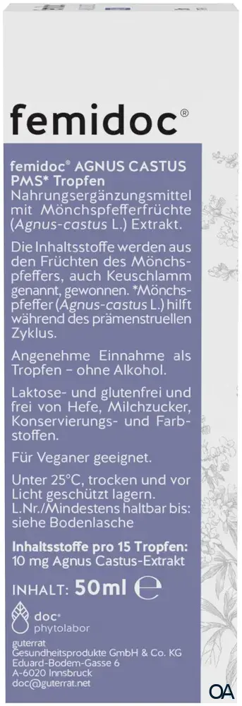 femidoc® AGNUS CASTUS PMS* Tropfen Bio