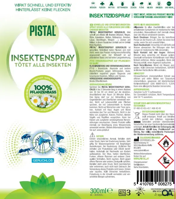 Pistal® Insektenspray Geruchslos