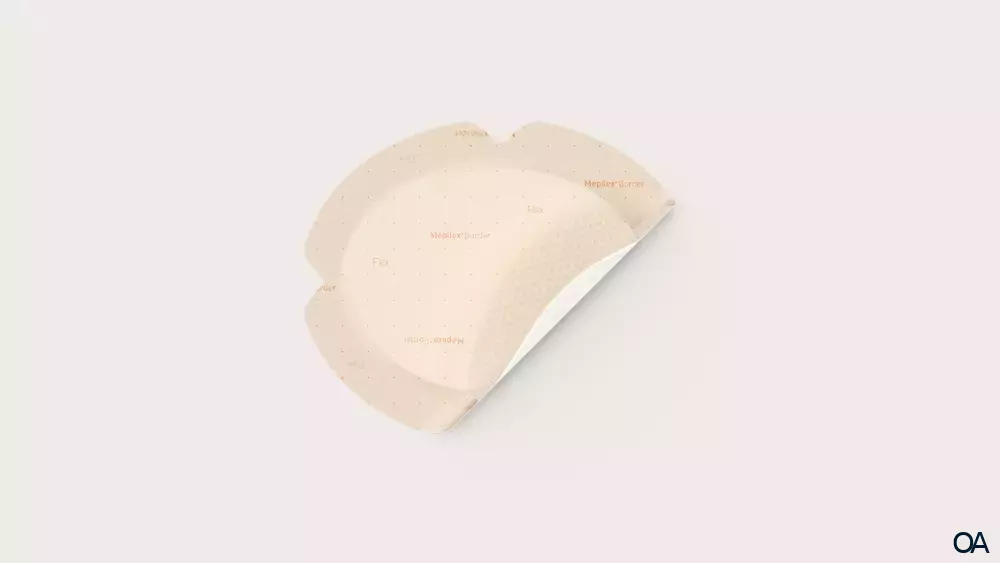Mepilex® Border Flex Oval Schaumverband 7,8 x 10 cm