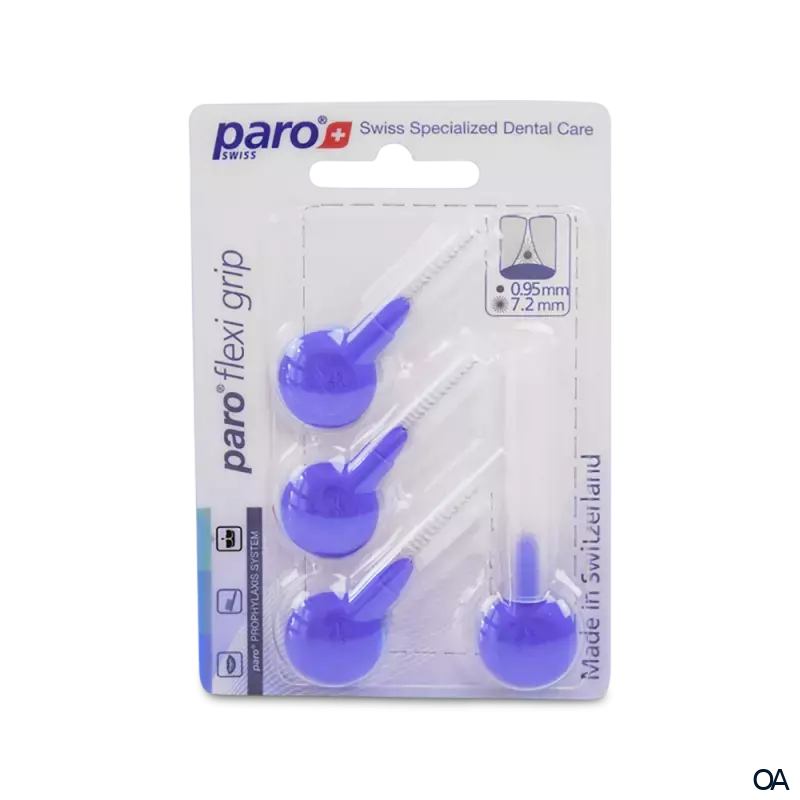 paro® flexi grip, groß, violett, zylindrisch, ø 7.2 mm Interdentalbürsten
