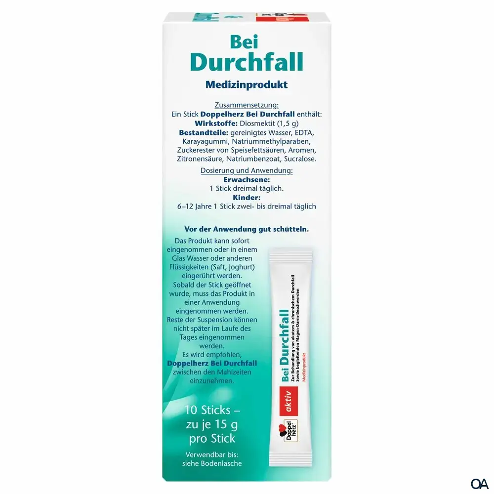Doppelherz aktiv Bei Durchfall Portionssticks