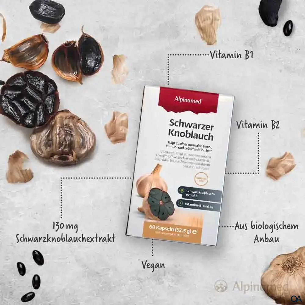 Alpinamed® Schwarzer Knoblauch vegan Kapseln