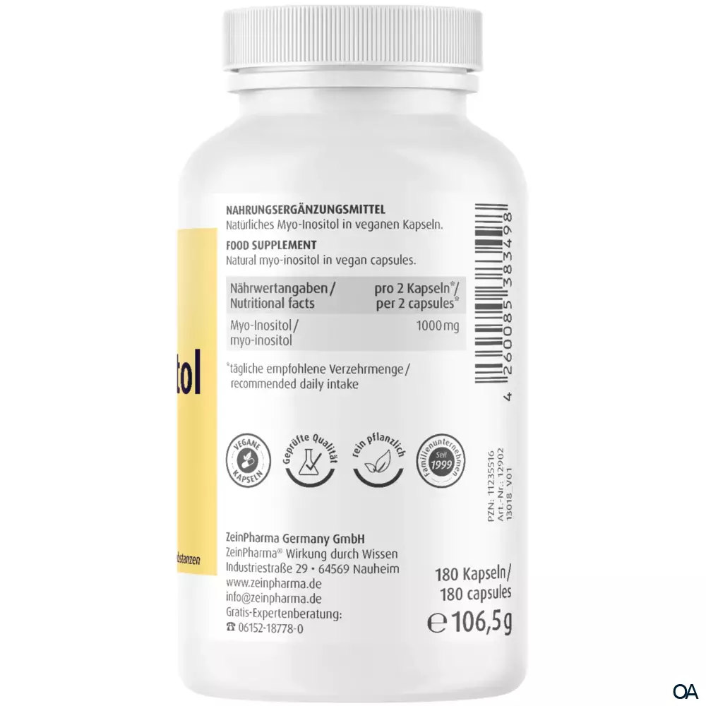 ZeinPharma Myo-Inositol Kapseln 500 mg