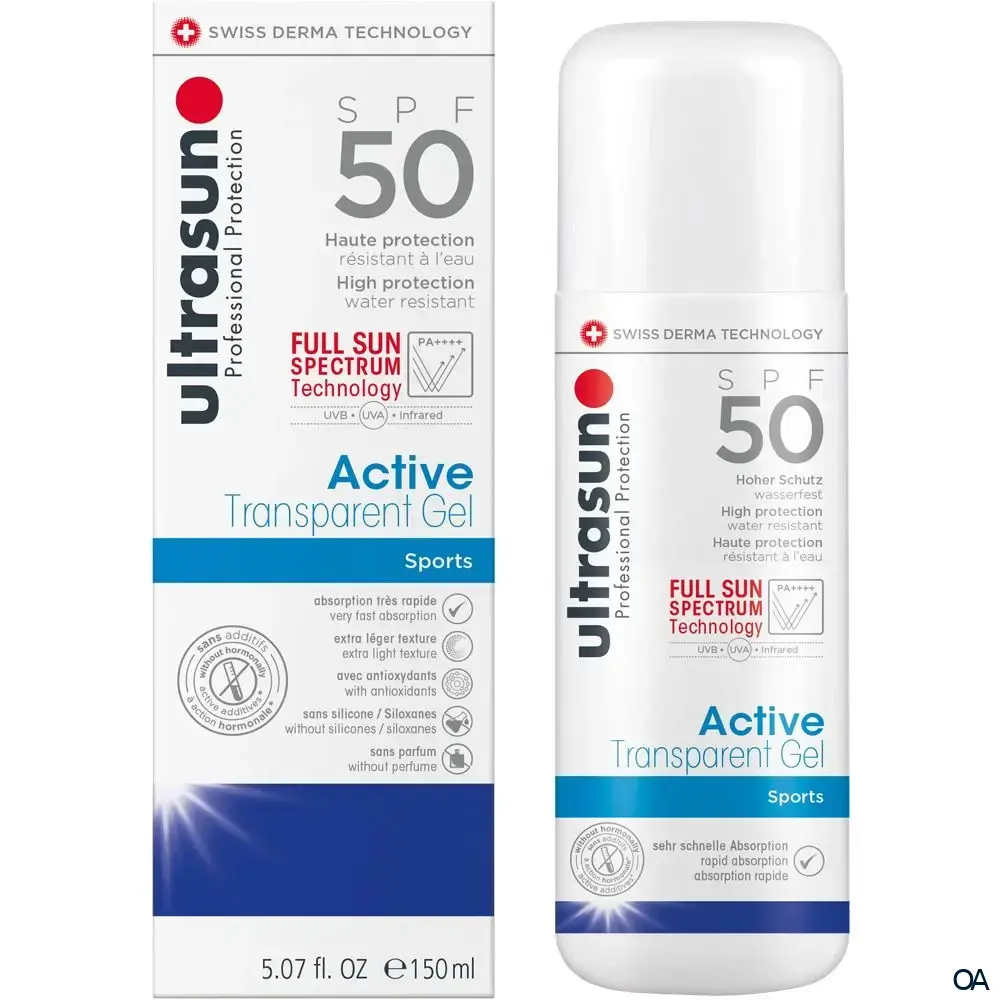 ULTRASUN Active Transparent Gel SPF50