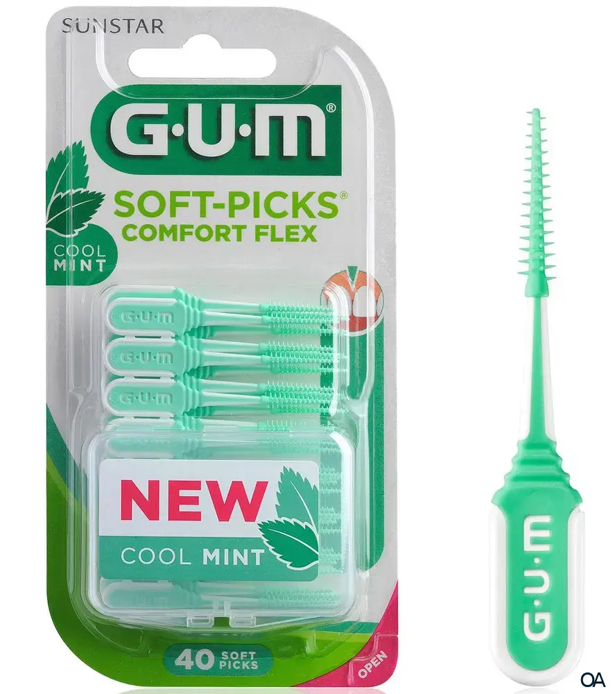 GUM® SOFT-PICKS® Comfort Flex mit Minzgeschmack - Small