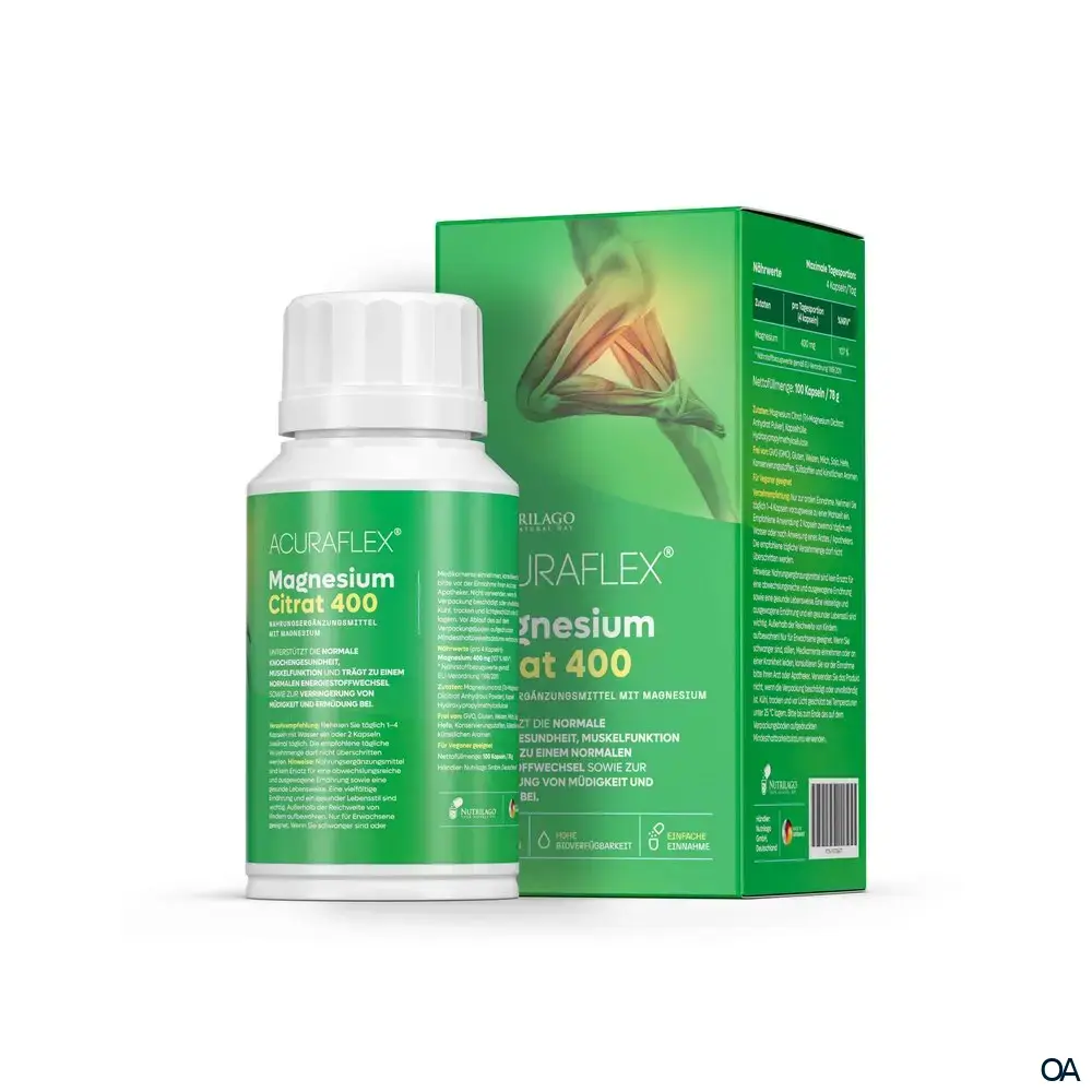 ACURAFLEX® Magnesium Citrat 400 Kapseln