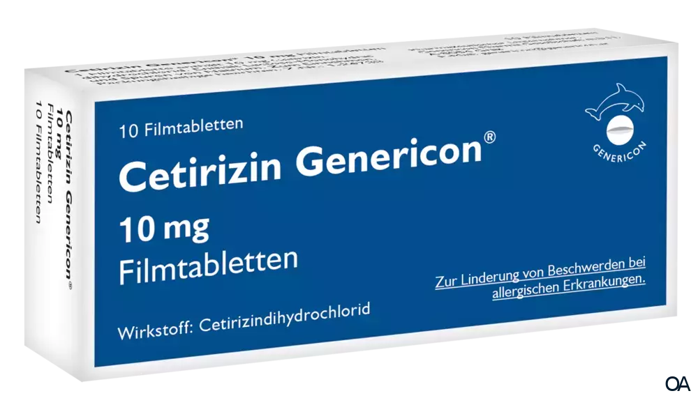 Cetirizin Genericon 10 mg Filmtabletten
