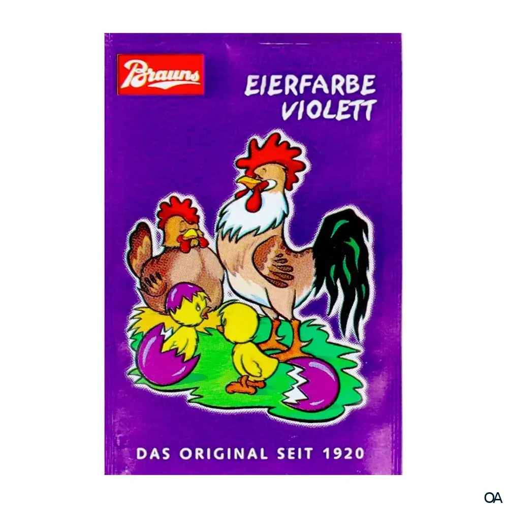 Brauns Eierfarbe Violett