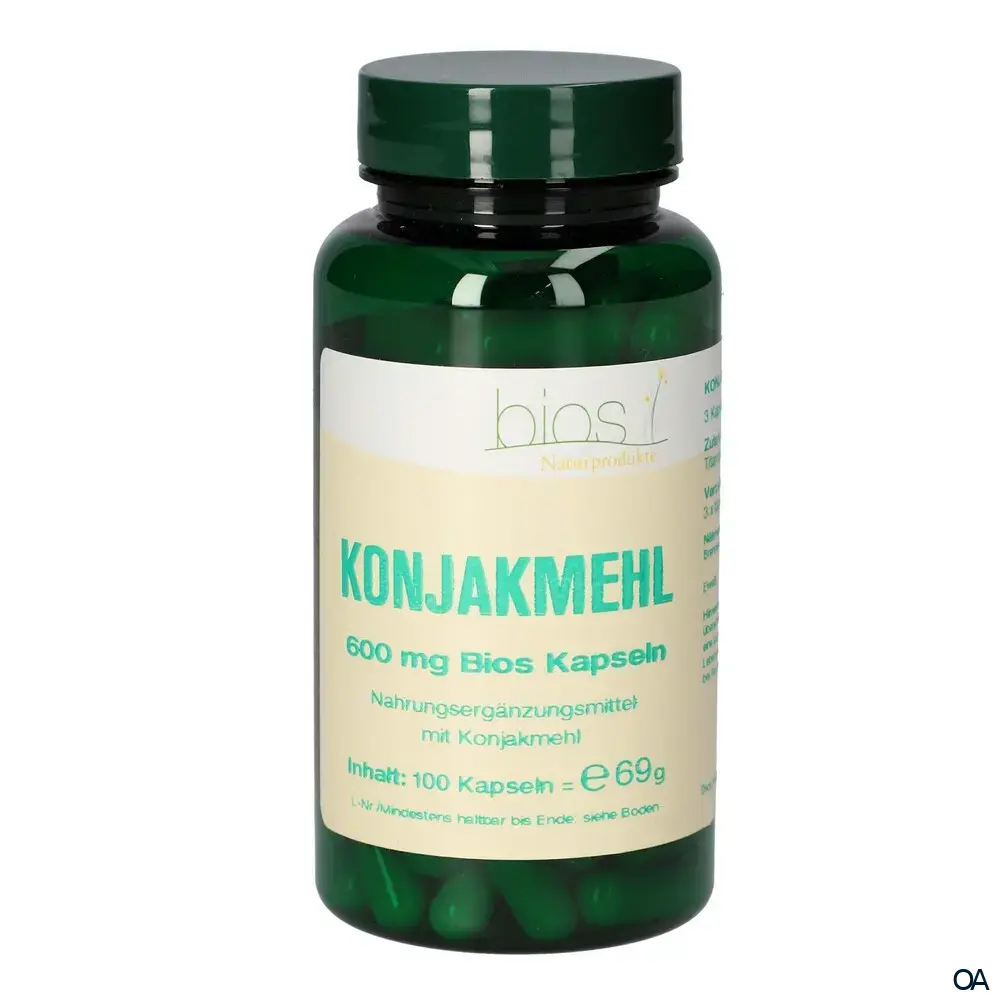 Bios Konjakmehl 600 mg Kapseln