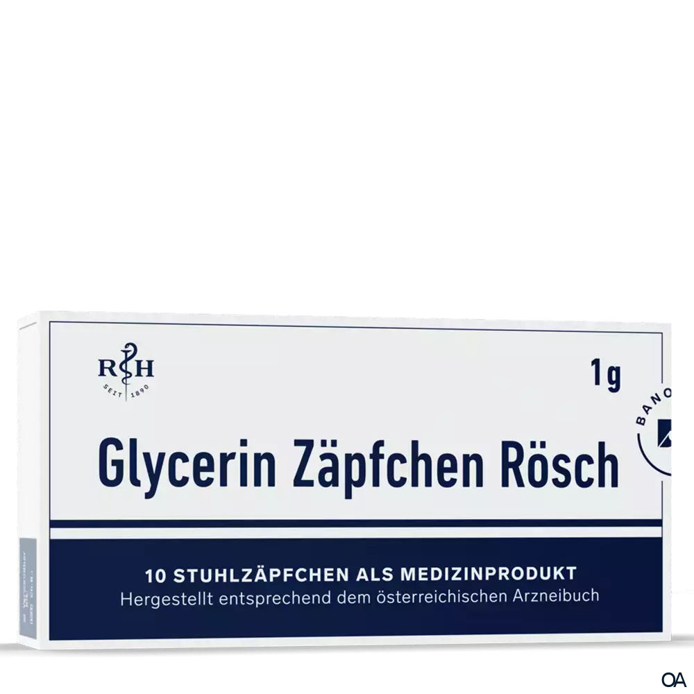 RÖSCH & HANDEL Glycerin Zäpfchen 1 g
