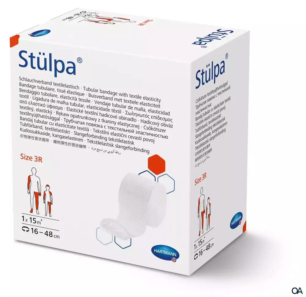 Stülpa® Rollen Schlauchverband textilelastisch, Gr. 3 R, 8 cm breit, 15 m lang