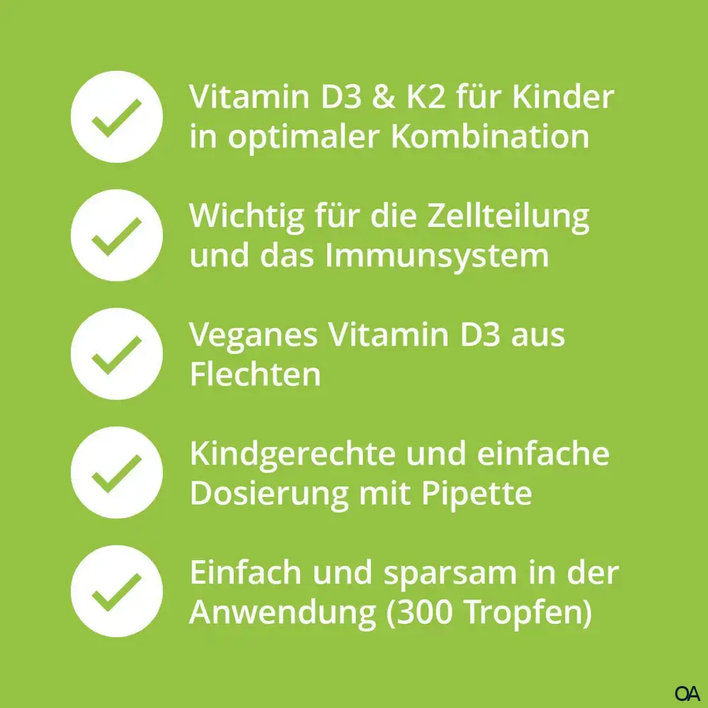 Casida Vitamin D3 + K2 Tropfen Kinder vegan