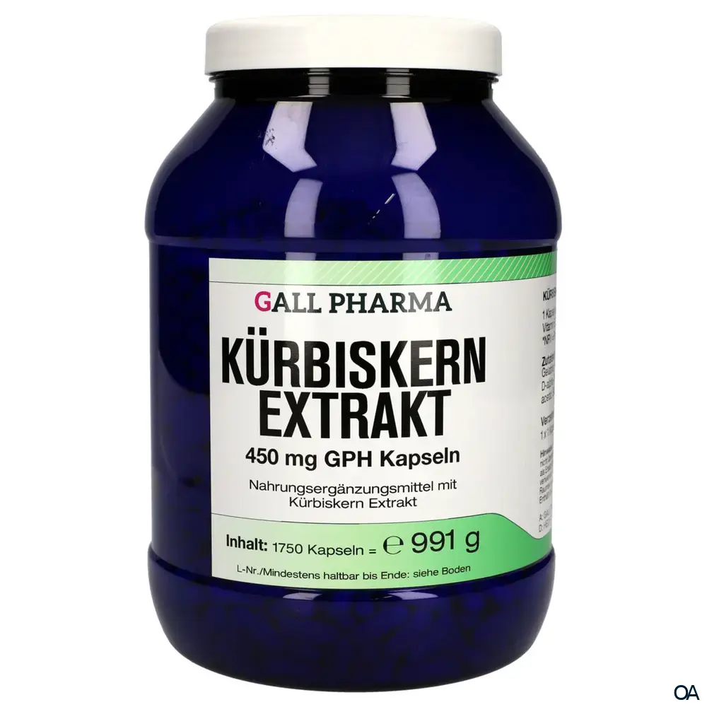 Gall Pharma Kürbiskernextrakt 450 mg Kapseln