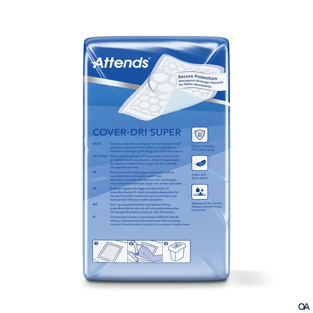 Attends Cover-Dri Plus Einmal-Schutzauflagen 60 x 60 cm