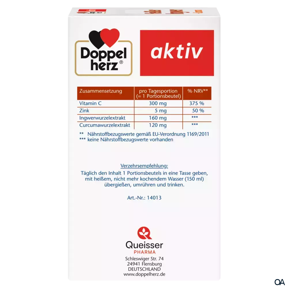 Doppelherz aktiv Heißer Ingwer + Curcuma Sachets
