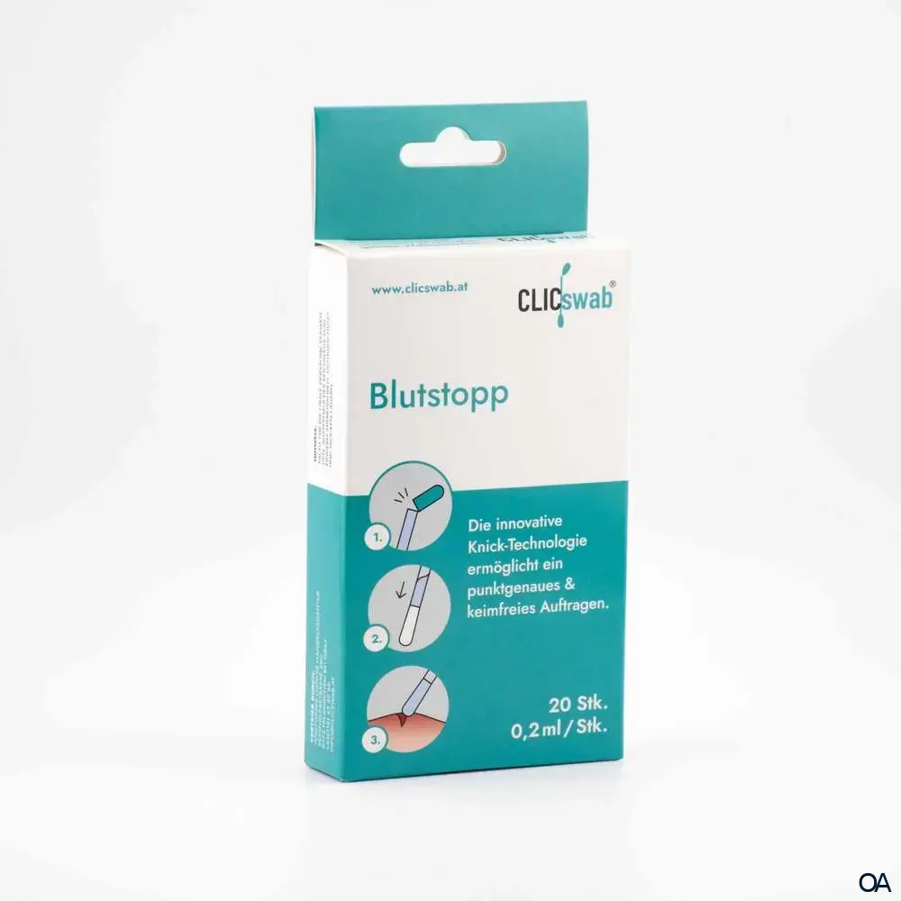 CLICswab® Blutstopp - gefüllte Swabs