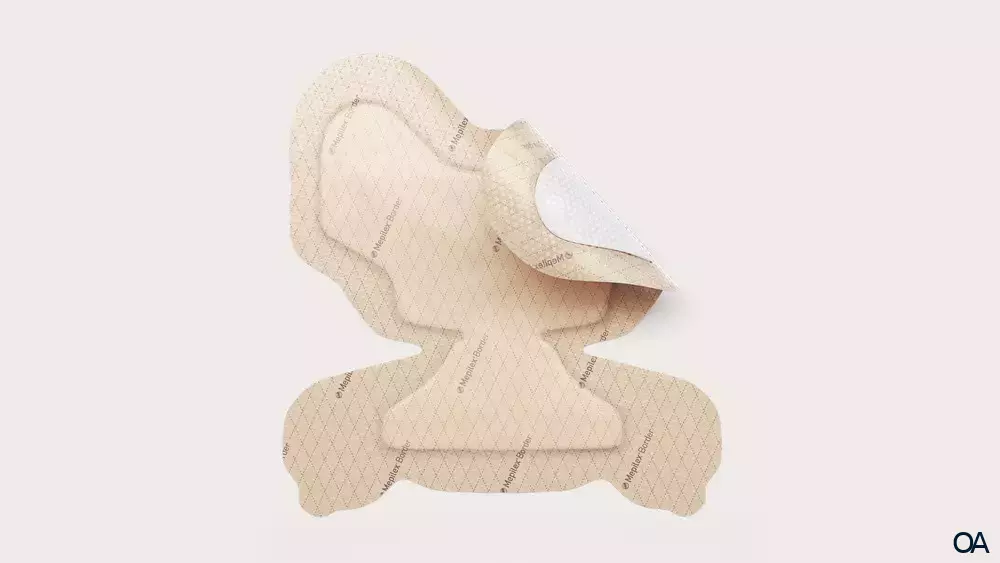 Mepilex® Border Heel Schaumverband 22 x 23 cm