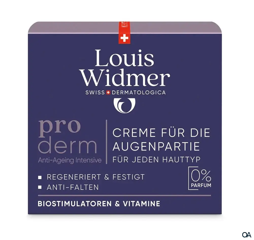 Louis Widmer proderm Creme für die Augenpartie - ohne Parfum